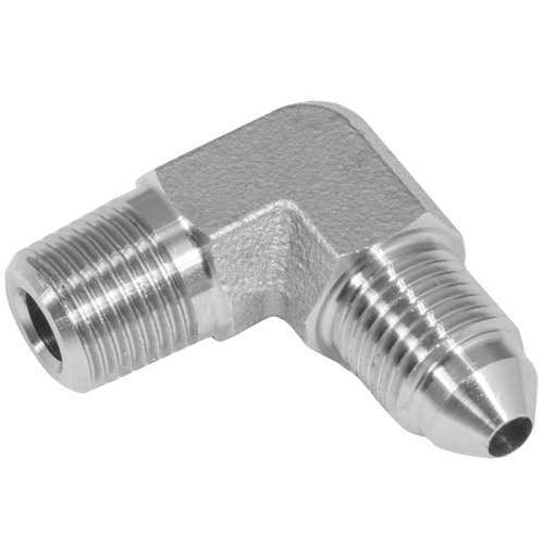 Proflow Stainless Steel 90 Degree To -03AN Male To 1/8” NPT
