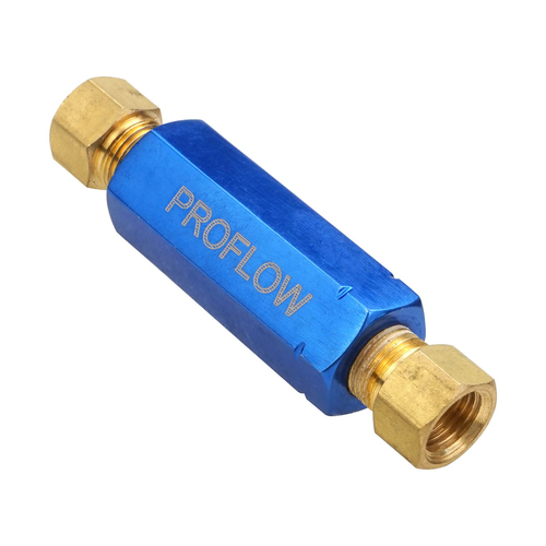 Proflow Residual Pressure Valve, Blue Anodised, 2 psi, Disc Brakes, 1/8 in. NPT Female Inlet/Outlet, Each