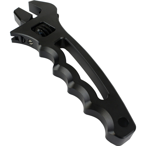 Proflow Billet Aluminium Adjustable AN Grip Wrench Spanner, Black