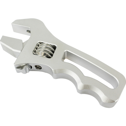 Proflow Billet Compact Adjustable AN Grip Wrench Spanner, Silver