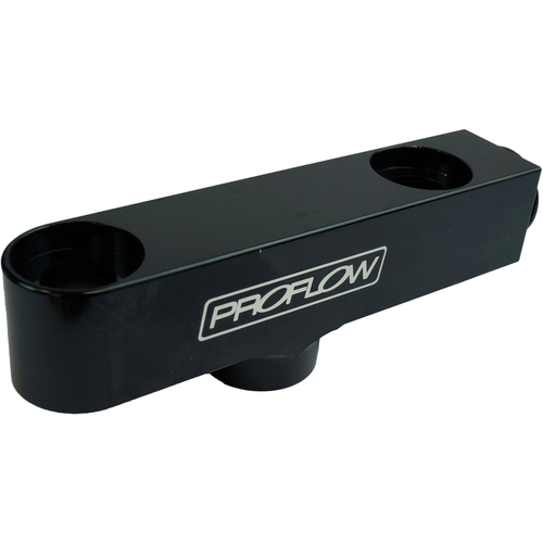 Proflow Dual Bosch Fuel Pump Fuel Log 76mm Centre Distance M12x1.5 Thread, Black