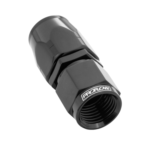 Proflow Fitting Hose End Straight Full Flow -04AN, Black