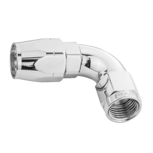 Proflow Fitting Hose End 90 Degree Full Flow -04AN, Polished