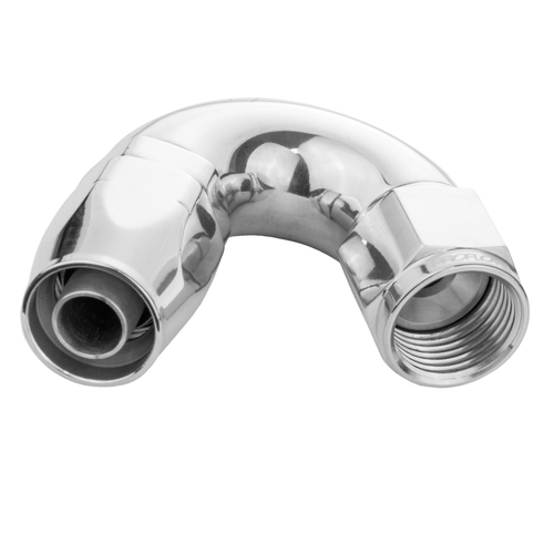 Proflow Fitting Hose End 120 Degree Full Flow -08AN, Polished