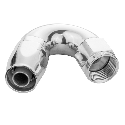Proflow Fitting Hose End 150 Degree Full Flow -04AN, Polished