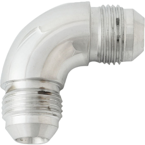 Proflow 90 Degree Union Flare Adaptor Fitting -04AN, Polished