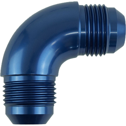 Proflow 90 Degree Union Flare Adaptor Fitting -10AN, Blue
