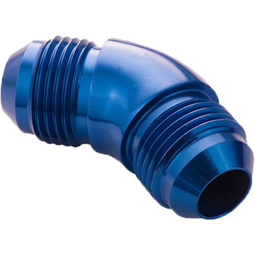 Proflow 45 Degree Union Flare Adaptor Fitting -04AN, Blue