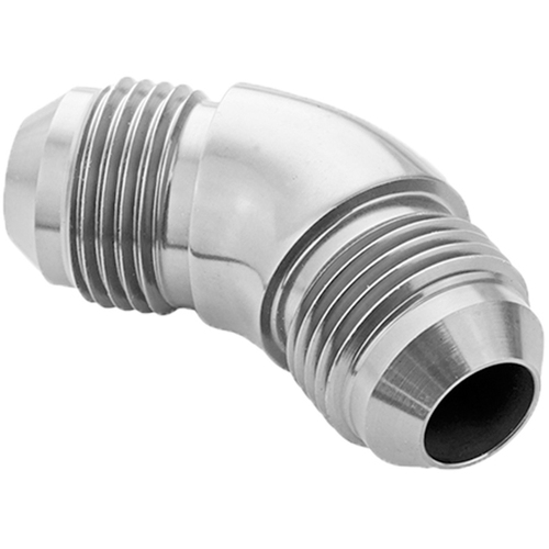 Proflow 45 Degree Union Flare Adaptor Fitting -04AN, Polished