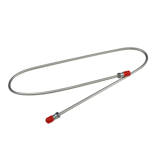 Proflow Steel 3/16in. Brake Line Tube finished 1000mm, lnverted Flare and 3/8-24 thread