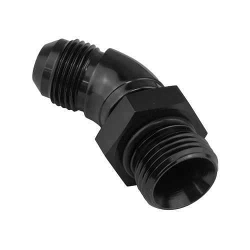 Proflow 45 Degree Male Fitting Orb Hose End To -08AN, Black