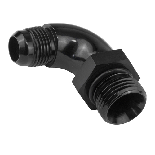 Proflow 90 Degree Male Fitting Orb Hose End To -12AN, Black