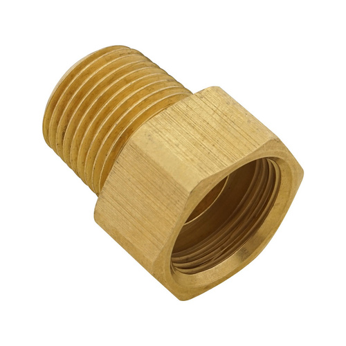 Proflow Transmission Fitting Adaptor, 1/2 in. NPT To 7/8''-18 Inverted Flare, For Ford Pan Fill C4/C10 Dipstick, Each