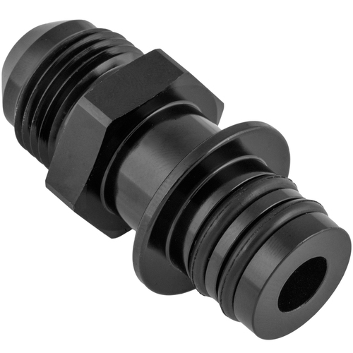 Proflow Fitting Transmission Adaptor For Ford ZF to AN Hose End, Straight, Black AN8