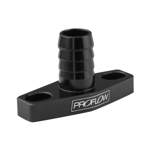 Proflow Adapter, Turbo Oil Drain, 38-44mm Gt Aluminium Adaptor 5/8in. Barb Black