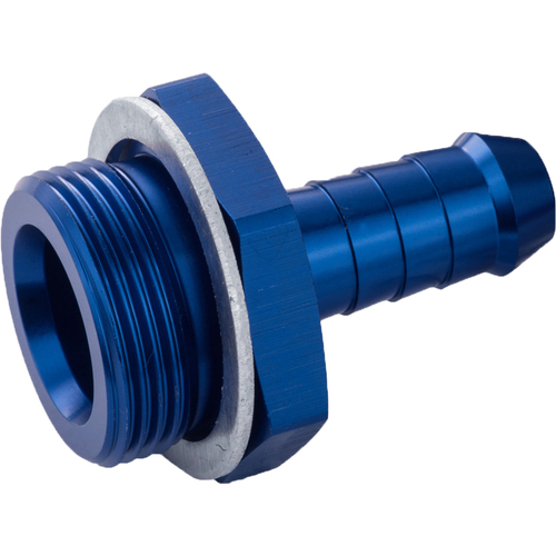 Proflow Fitting Inlet Fuel Adaptor Male Holley Fuel Bowl 1/2in. Male Barb, Blue