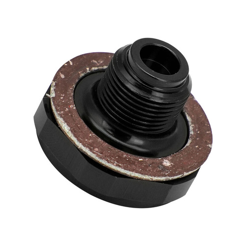 Proflow Fitting Power Valve Plug 26-36, Suit Holley Carb, Billet, Black Anodised, with Washer, Each