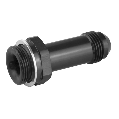 Proflow Fitting Inlet Fuel Adaptor Male Holley Fuel Bowl 7/8 x 20 -08AN 2in., Black