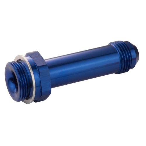 Proflow Fitting Inlet Fuel Adaptor Male Holley Fuel Bowl 7/8 x 20 To -08AN Male 3in., Blue