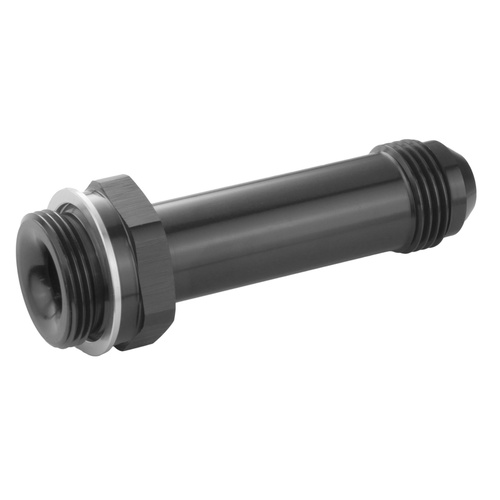Proflow Fitting Inlet Fuel Adaptor Male Holley Fuel Bowl 7/8 x 20 To -08AN Male 3in., Black