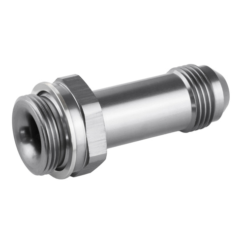 Proflow Fitting Inlet Fuel Adaptor Male Holley Fuel Bowl 7/8 x 20 -08AN 2in., Silver