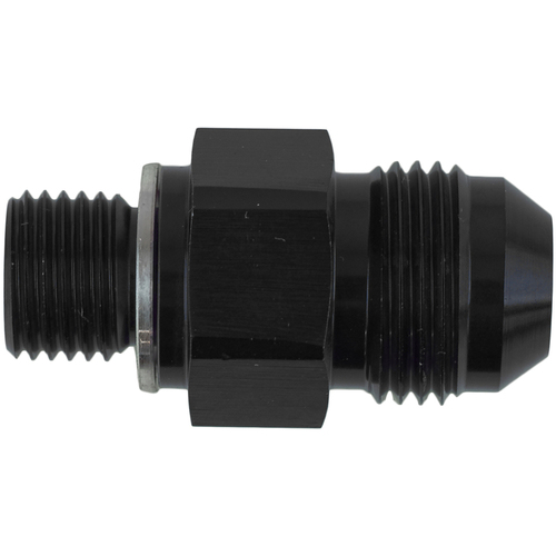 Proflow Fitting Adaptor GM Transmission 1/4in. Npsm Straight To -06AN, Black