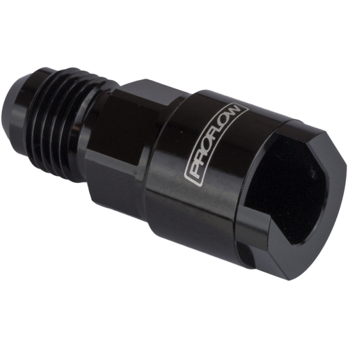 Proflow Billet Quick Connect 3/8in. To -08AN Male, Black
