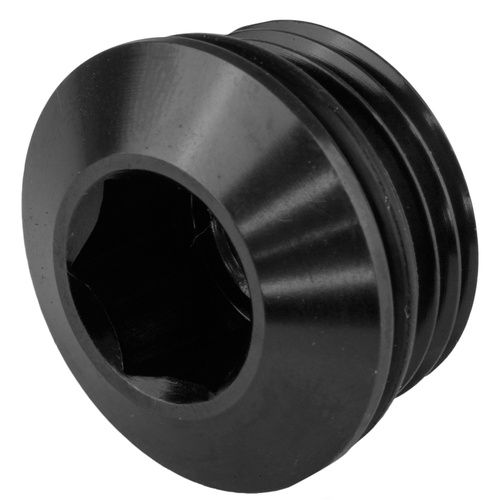 Proflow AN Port Plug, Low Profile Allen Key -06AN, Black