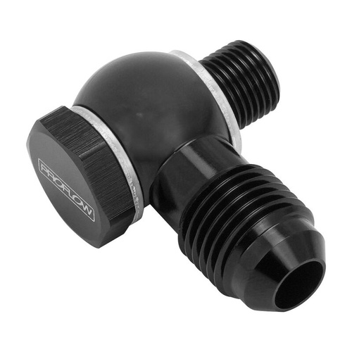 Proflow Banjo Fitting Kit, Suit Ford C4/C10 Transmission 1/8in. NPSM To -06AN Male, Black, Each