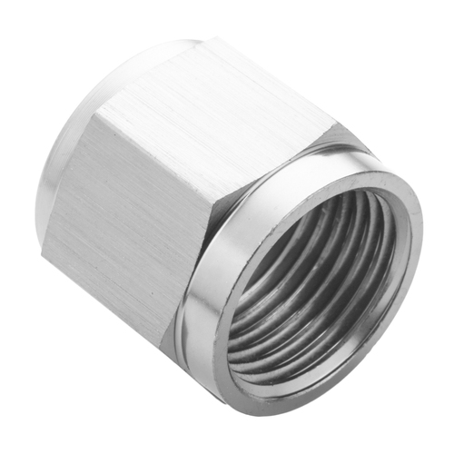 Proflow Aluminium Tube Nut AN For 3/8in. Tube, Silver