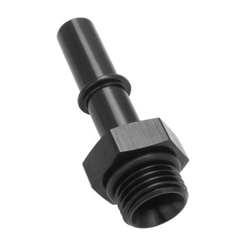 Proflow 3/8'' Fitting Male Quick Connect To -08AN O-Ring Male, Black