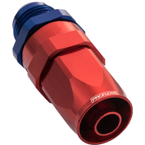Proflow Male Hose End -06AN To -06AN Hose End Straight, Blue