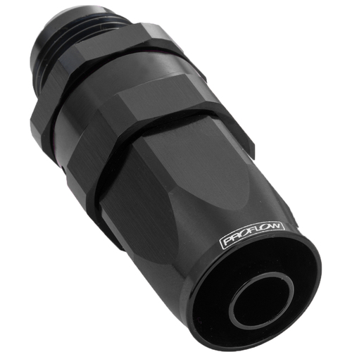 Proflow Male Hose End -12AN To -12AN Hose End Straight, Black