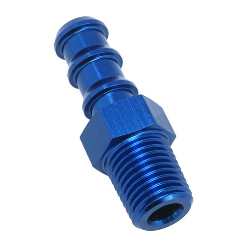 Proflow 3/8in. Barb Male Fitting To 1/8in. NPT, Blue