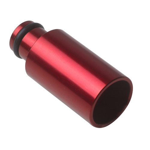 Proflow Aluminium Fuel Injector Adaptor 11mm Male To 14mm Female Long, Red