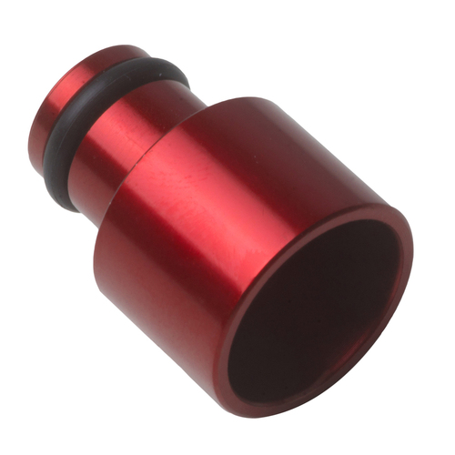 Proflow Aluminium Fuel injector Adaptor 11mm Male To 14mm Female Short, Red