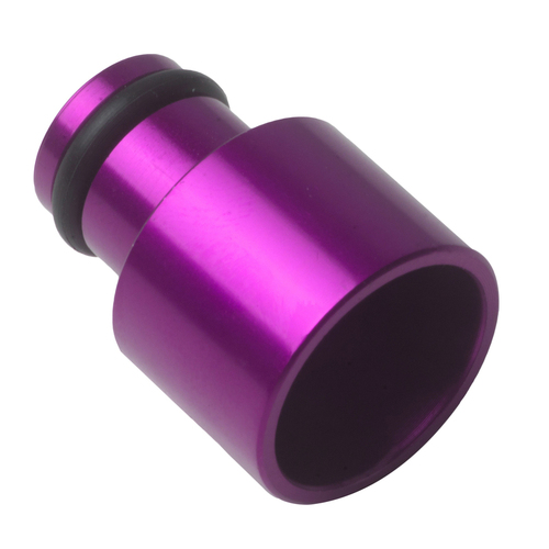 Proflow Aluminium Fuel Injector Adaptor 14mm Male To 14mm Female Short, Purple