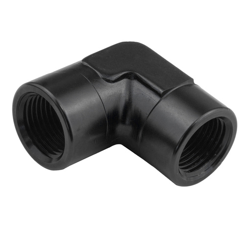 Proflow 90 Degree Coupler Female - Female Elbow 1/2in. NPT, Black