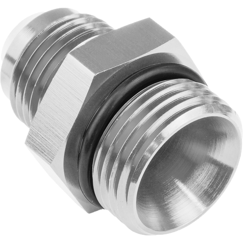 Proflow Fitting Straight Adaptor -06AN To -10AN O-Ring Port, Silver