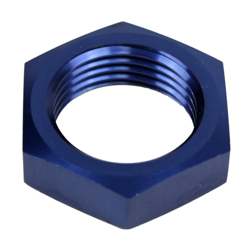 Proflow Aluminium Bulkhead AN Nut -03AN, Blue