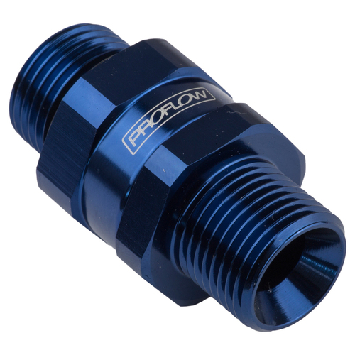 Proflow Fitting Male Swivel adaptor 18mm x 1.50 To Male -08AN, Blue