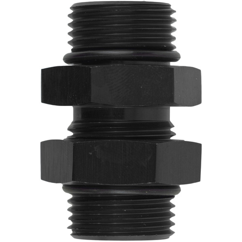 Proflow O-Ring Union Male -06AN To Male -08AN, Black