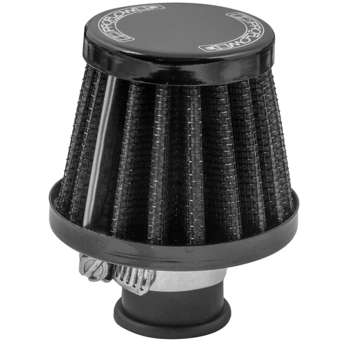 Proflow Mini Air Filter Breather 38mm High 12mm (0.47') Neck, Black