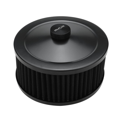 Proflow Air Filter Assembly Round 6in. x 3in., Black