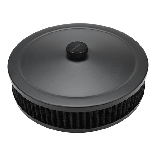 Proflow Air Filter Assembly Round 9in. x 3in., Black