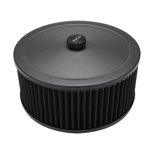 Proflow Air Filter Assembly Round 9in. x 4in., Black
