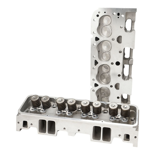 Proflow Cylinder Heads, AirMax 200, SB Chev, 535HP, Aluminium, Assembled, 72cc Chamber, Angle Plug, 200cc Intake Runner, Pair