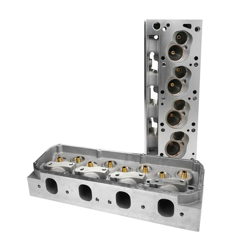 Proflow Cylinder Heads SuperMax 230, Bare, Aluminum, SB For Ford 302,351 Cleveland 3V 60cc Chamber, 230cc Intake Runner, 630HP, Pair