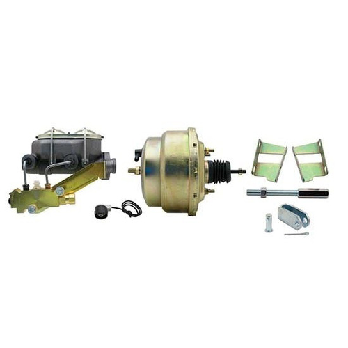 Proflow 8'' Dual Brake Booster & 1-1/8" Master Cylinder Combo, 4 Wheel Disc Brakes, GM 58-78 Brake Booster Kit