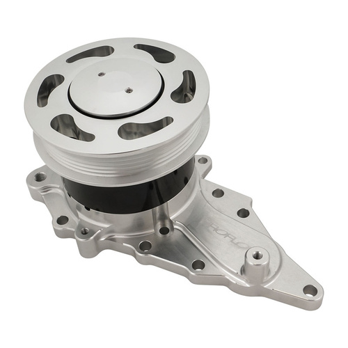 Proflow Water Pump Electric Billet Aluminium, Polished, suits Toyota Supra 1JZ, 2JZ 132 LPM/35 GPM at 12 Volts, Each